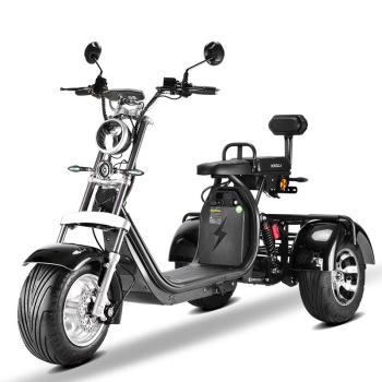 CP-3 ELEKTRO-TRIKE 25-45 KM/H, Schwarz, Rot